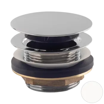 Донный клапан для ванны OMP Tea Clicker 8568.060.6.XD белый