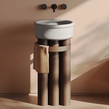 Тумба с раковиной Artceram Church 71х39, напольная, moka BRL001 01 00