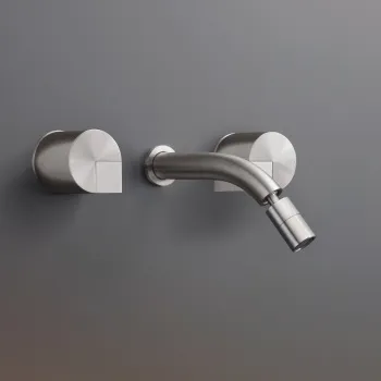 Смеситель для ванны CЕА Design Duet DET 27 S с гибким изливом сталь