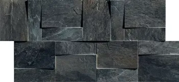 Керамогранит Rex Ceramiche Ardoise Modulo Muretto 3d Noir 30х30 739373