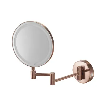 Косметическое зеркало с подсветкой и увеличением Benesque Lumiere 70011106 бронза брашированная