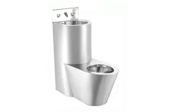 Унитаз стальной с умывальником Nofer 13123.R