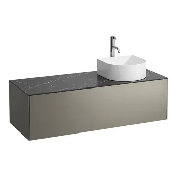 Laufen SONAR шкафчик под раковину, 1175х455х340 мм, 1 ящик, с отв.  справа,  для 812340, 812341, 812342, 812343, титан и черный мрамор