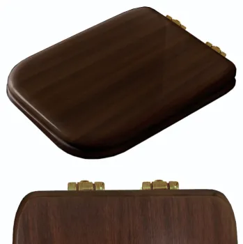 Сиденье для унитаза Kerasan Waldorf noce/бронза, микролифт 418640