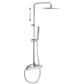 Душевая система Ramonsoler Kuatro термостатическая без излива с регулировкой высоты 4754RK250