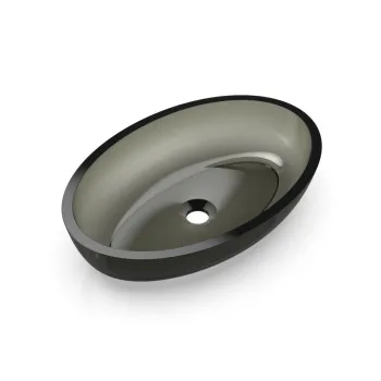 Раковина KNIEF Oval Shape цвет Turmalin 020 (Galaxy Black 0700-070-20) 70201020