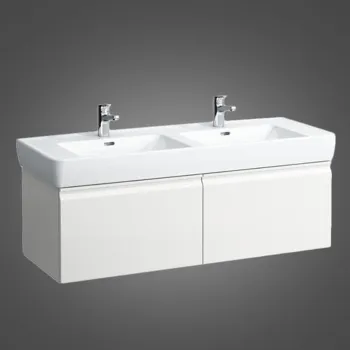 Laufen Pro  Шкафчик Pro 1220x450x390 мм под раковину  8.1496.7, 2 выдв ящика,  цвет белый матовый