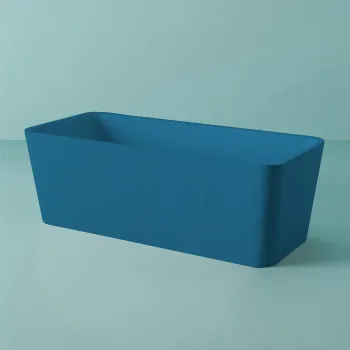 Ванна из искусственного камня Artceram Square 180x80 ACW004 38 blu avio