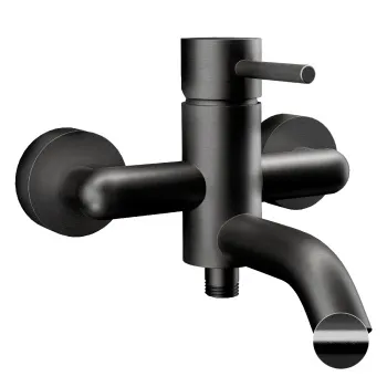 Смеситель для ванны Remer X-style   черный брашированный хром X05CFP