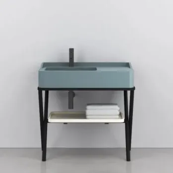 Раковина накладная Cielo Siwa SWLA PL 90 см голубой