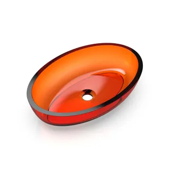 Раковина KNIEF Oval Shape цвет Jaspis 070 (Red Tea 0700-070-06) 70201070