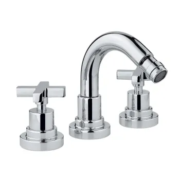 Смеситель для биде Nicolazzi M.Croce на 3 отверстия, излив: 135мм, хром 2215CR27