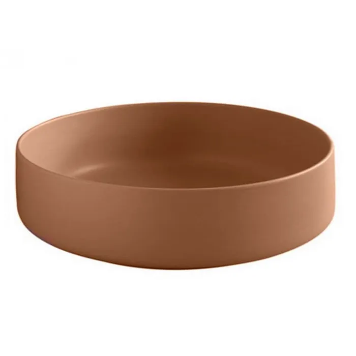 ArtCeram Cognac Раковина 48 см, без отв., накладная, без слив-перелива, цвет: arancio cammeo COL002