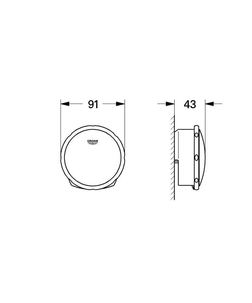 Поворотная ручка и крышка сливного отверстия для ванны Grohe Talentofill 19952000