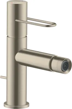 Axor Uno Смеситель для биде на 1 отв., однорычажный, с донным клапаном, цвет: шлифованный никель 382