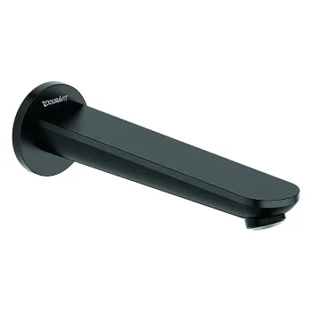 Duravit Wave Излив для ванны 202 мм, черный матовый