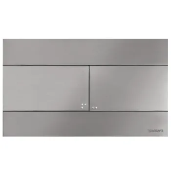 Duravit DuraSystem Beta 140 Клавиша смыва для унитаза, сталь брашированная (СПЕЦЕНА с февраля 2025)