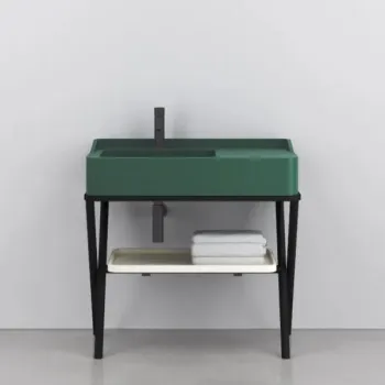 Раковина накладная Cielo Siwa SWLASF MU 90 см зеленый