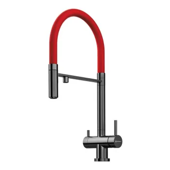 Смеситель для кухни Omoikiri Kanto PVD-GM с гибким изливом 4994013