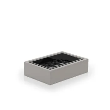 Мыльница настольная черная Decor Walther BROWNIE STS искуственная кожа , тауп 937949