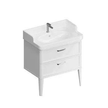 Тумбанапольная сящикамибелая глянцевая Kerama Marazzi Pompei PO.M.80.2\WHT белая глянцевая