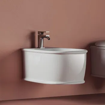 Биде подвесное Artceram Atelier 52х37, с 1 отв под смеситель, белый ATB001 01 00