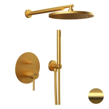 Держатель ручного душа Remer с подключением шланга золото брашированное (BG) 337MBG