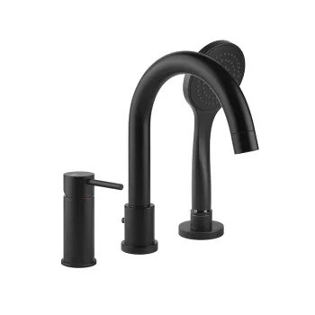Смеситель для ванны наотверстия с переключателем Gessi Emporio Emporio Via Tortona 18637.299 black xl