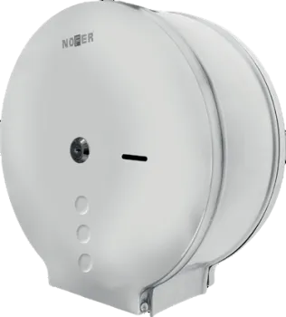 Диспенсер для туалетной бумаги Nofer круглый из нержавеющей стали глянцевый 280*272*115 05006.XL.В