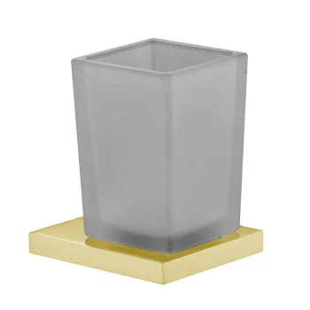 Стакан Fima Carlo Frattini Accessori стекляный, подвесной, золото F6023/1WOR