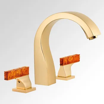 Смеситель на борт ванны THG Ginkgo U5E-F01-25 полированное золото