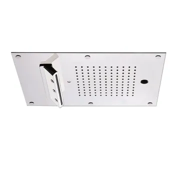 Встраиваемая в потолок душевая система Carimali Mydream 450X300 121 форсунка,3 потока воды: дождь, каскад, распылители, двойной каскад, хром 23079XN-CRX