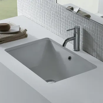 Встроенная под столешницу раковина с переливом Globo Lavabi D'arredamento VA083.BO белый матовы