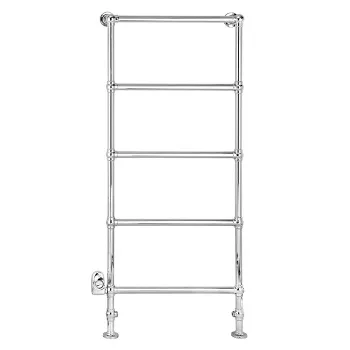 Полотенцесушитель электрический напольный Devon&Devon Baccus 75х15.7хh155.7 хром термостат, ХРОМ - смонтирован слева SX PRB7CRELSX/CR