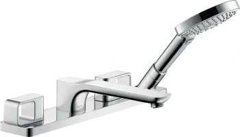 Axor Urquiola Смеситель на край ванны, два источник, цвет: сталь 11443800