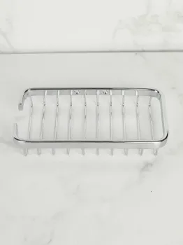 Мыльница Nofer прямоугольная из нержавеющей стали 09056.В