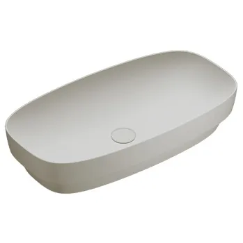 Раковина Catalano Alvea 75x40 встраиваемая, без отв, Cemento Satinato 624750023