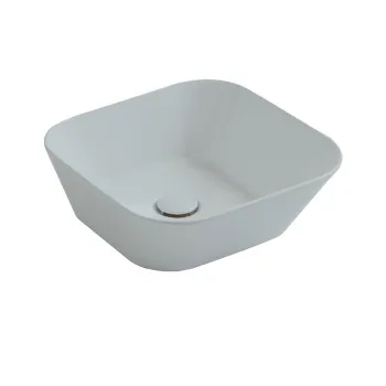 Раковина накладная Simas Wave WA03 tela matt 42 см серый