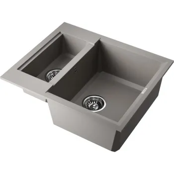 Мойка кухонная Omoikiri Sakaime 60-2-GR leningrad grey 4993554