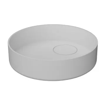 Раковина Moma Tower Oyster 500 для установки на столешницу, с донным клапаном, белый матовый OYS5012.MWS