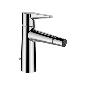 Laufen VAL Смеситель для биде однорычажный, фиксированный излив 121 мм, Eco+, с донным клапаном, хром