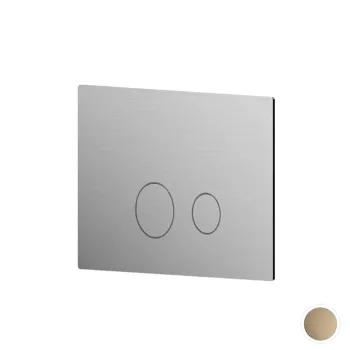Клавиша смыва для унитаза Newform X-steel 316 двойная, для систем инсталляций TECE, PVD Brushed pale gold 69642X.59.098