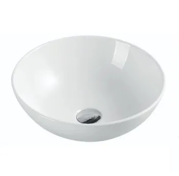 Раковина накладная Nofer круглая 400x400x145 мм SPIN 40 23540 белый