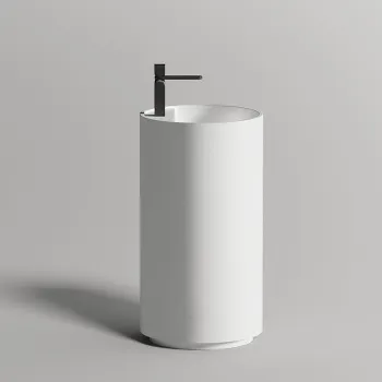 Раковина напольная Salini Armonia 130115G/слив в пол белый глянец