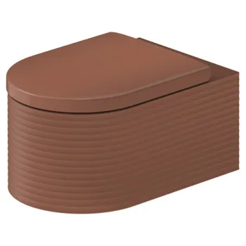 Унитаз подвесной Duravit Millio &amp;quot;Grooves&amp;quot; 250509FC матовая корица