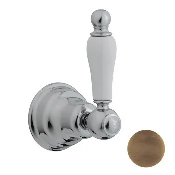 Запорный вентиль Cisal Arcana Toscana 1/2 на горячую воду,внутренняя и внешняя части в комплекте, бронза TS00031227 Акция