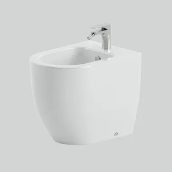 Биде напольное Artceram Monet 36х54х48, 1 отв., приставное, saniglaze, белый глянцевый MNB003 01 00