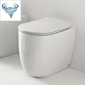 Унитаз напольный Kerasan Nolita 531901 смыв Tornado, с креплениями WB5N, белый глянцевый