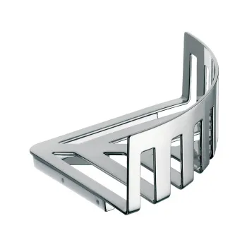 Полочка-решетка угловая Emco System2 съемная, 182x180x80мм, хром 3545 001 33