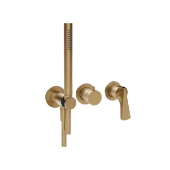 Смеситель для душа Gessi Ventaglio 72036.726 Warm Bronze Brushed PVD